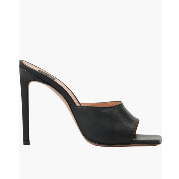 LITA by Ciara Black Solid Square Toe Slide Sandals, L1028-11 Size 42 New in Box - Picture 5 of 14